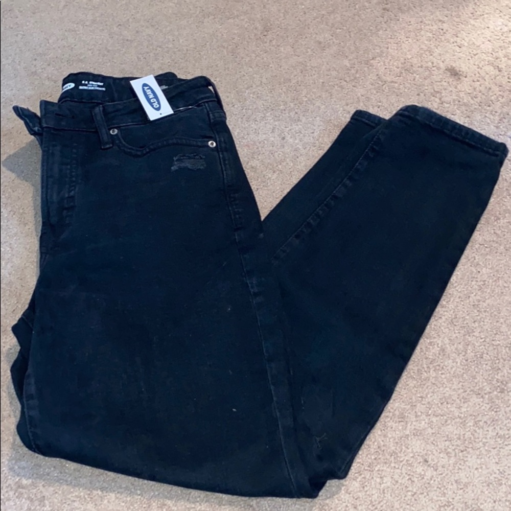 Black ripped jeans